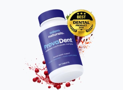ProvaDent advanced oral care formula supplement bottle for fresh breath